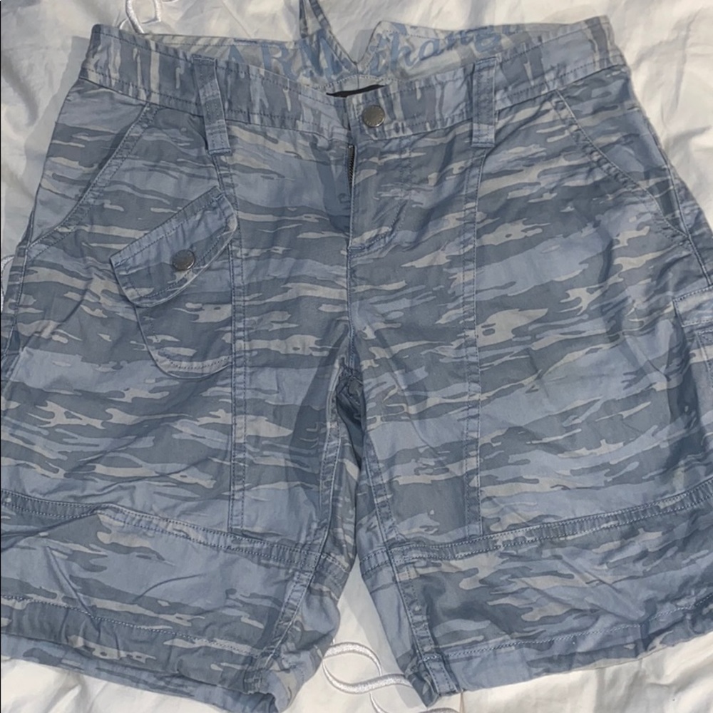 Armani Exchange Blue Camo Shorts